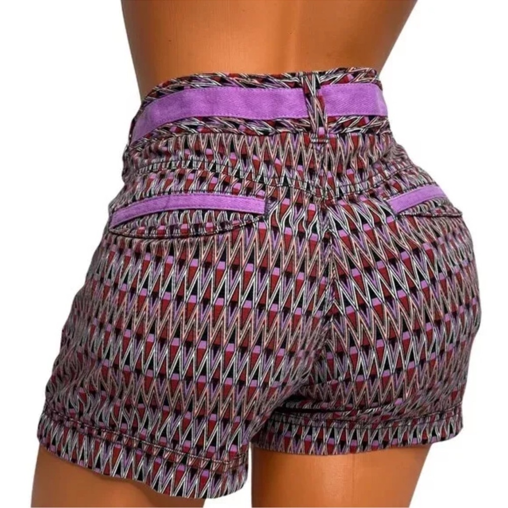 Athleta Ariel Fo Sho Sho Shorts Womens Belted Thistle Purple Pockets Sz 0‎
